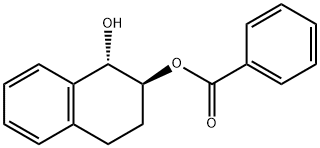 (1S,2S)-trans-1-Hydroxy-1,2,3,4-tetrahydro-2-naphthyl benzoate Struktur