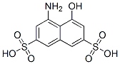 2,7-Naphthalenedisulfonic acid, 4-amino-5-hydroxy-, coupled with diazotized 2-(4-aminophenyl)-1H-benzimidazol-5-amine, diazotized 4-nitrobenzenamine and phenol, sodium salt 结构式