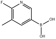 2-FLUORO-3-METHYLPYRIDINE-5-BORONIC ACID Struktur