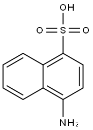 1-Naphthalenesulfonic acid, 4-amino-, coupled with diazotized 2-(4-aminophenyl)-1H-benzimidazol-5-amine and 6-hydroxy-2-naphthalenesulfonic acid monosodium salt, sodium salt 结构式