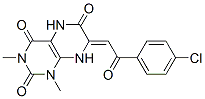 2,4,6(3H)-Pteridinetrione,  7-[2-(4-chlorophenyl)-2-oxoethylidene]-1,5,7,8-tetrahydro-1,3-dimethyl-,904600-45-9,结构式