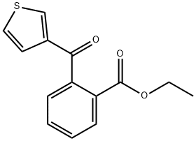 2-(噻吩-3-羰基)苯甲酸乙酯, 904633-30-3, 结构式