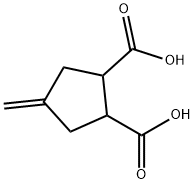 4-亚甲基环戊烷-1,2-二羧酸, 90474-14-9, 结构式