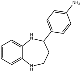 4-(2,3,4,5-TETRAHYDRO-1H-BENZO[B][1,4]DIAZEPIN-2-YL)-PHENYLAMINE Structure