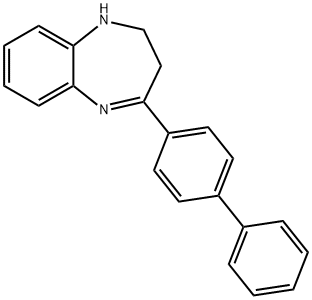 4-BIPHENYL-4-YL-2,3-DIHYDRO-1H-BENZO[B][1,4]DIAZEPINE Structure