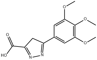 5-(3,4,5-TRIMETHOXY-PHENYL)-4H-PYRAZOLE-3-CARBOXYLIC ACID,904815-28-7,结构式