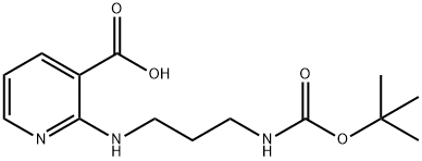 2-(3-TERT-BUTOXYCARBONYLAMINO-PROPYLAMINO)-NICOTINIC ACID, 904816-06-4, 结构式