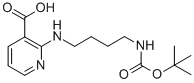 2-(4-TERT-BUTOXYCARBONYLAMINO-BUTYLAMINO)-NICOTINIC ACID,904816-11-1,结构式