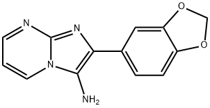 2-BENZO[1,3]DIOXOL-5-YL-IMIDAZO[1,2-A]PYRIMIDIN-3-YLAMINE Structure