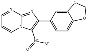 2-BENZO[1,3]DIOXOL-5-YL-3-NITRO-IMIDAZO[1,2-A]PYRIMIDINE Structure