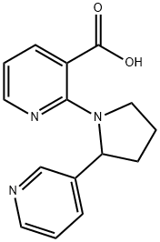 2-(2-PYRIDIN-3-YL-PYRROLIDIN-1-YL)-NICOTINIC ACID Structure