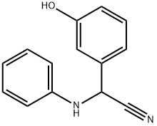 (3-HYDROXY-PHENYL)-PHENYLAMINO-ACETONITRILE 结构式