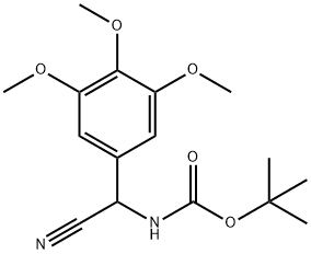 [CYANO-(3,4,5-TRIMETHOXY-PHENYL)-METHYL]-CARBAMIC ACID TERT-BUTYL ESTER 化学構造式