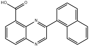 3-NAPHTHALEN-1-YL-QUINOXALINE-5-CARBOXYLIC ACID 化学構造式