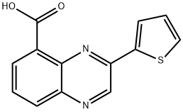3-噻吩-2-基-喹喔啉-5-羧酸, 904818-54-8, 结构式