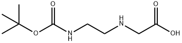 2-[N-[2-(BOC-AMINO)ETHYL]AMINO]ACETIC ACID Structure