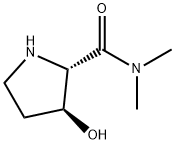 2-Pyrrolidinecarboxamide,  3-hydroxy-N,N-dimethyl-,  (2S,3S)- Structure