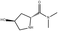 2-Pyrrolidinecarboxamide,  4-hydroxy-N,N-dimethyl-,  (2R,4S)-,905094-49-7,结构式