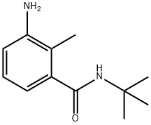 3-アミノ-N-(TERT-ブチル)-2-メチルベンズアミド 化学構造式