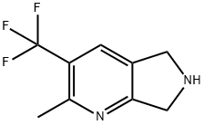 2-甲基-3-(三氟甲基)-6,7-二氢-5H-吡咯并[3,4-B]吡啶, 905273-82-7, 结构式