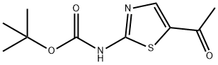 Carbamic  acid,  (5-acetyl-2-thiazolyl)-,  1,1-dimethylethyl  ester  (9CI) Struktur