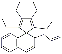 2'-ALLYL-2,3,4,5-TETRAETHYL-2'H-SPIRO[CYCLOPENTA[2,4]DIENE-1,1'-NAPHTHALENE] 化学構造式