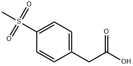 4-(メチルスルホニル)フェニル酢酸 化学構造式