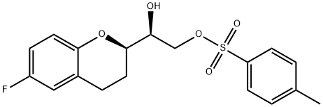 (1S)-1-[(2R)-6-Fluoro-3,4-dihydro-2H-1-benzopyran-2-yl]-1,2-ethanediol 2-(4-Methylbenzenesulfonate), 905454-52-6, 结构式
