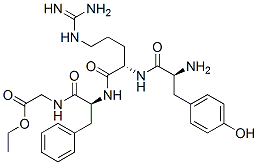 tyrosyl-arginyl-phenylalanyl-glycine ethyl ester 化学構造式