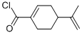 1-Cyclohexene-1-carbonyl chloride, 4-(1-methylethenyl)- (9CI) Structure