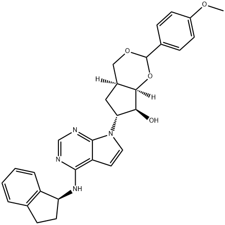 (4aS,6R,7S,7aR)-6-[4-[[(1S)-2,3-Dihydro-1H-inden-1-yl]aMino]-7H-pyrrolo[2,3-d]pyriMidin-7-yl]hexahydro-2-(4-Methoxyphenyl)-cyclopenta-1,3-dioxin-7-ol price.