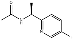 (S)-N-(1-(5-fluoropyridin-2-yl)ethyl)acetaMide 化学構造式