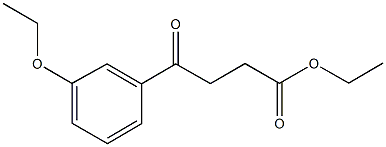 ETHYL 4-(3-ETHOXYPHENYL)-4-OXOBUTANOATE 化学構造式