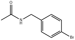 N-[(4-ブロモフェニル)メチル]アセトアミド 化学構造式