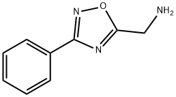 (3-フェニル-1,2,4-オキサジアゾール-5-イル)メチルアミン 化学構造式