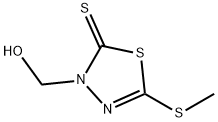 3-(羟甲基)-5-(甲硫基)-1,3,4-噻二唑-2(3H)-硫酮, 90567-39-8, 结构式