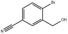 4-溴-3-羟甲基苯腈 结构式