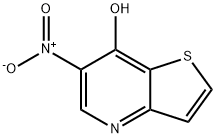 6-nitrothieno[3,2-b]pyridin-7-ol Struktur