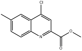 METHYL 4-CHLORO-6-METHYL-QUINOLINE-2-CARBOXYLATE Structure