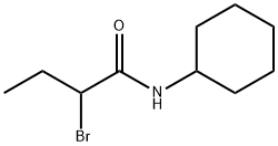 2-ブロモ-N-シクロヘキシルブタンアミド 化学構造式
