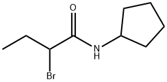 2-溴-N-环戊基-丁酰胺 结构式