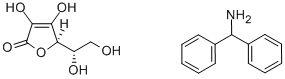 L-抗坏血酸二苯甲胺 (1:1), 905827-27-2, 结构式