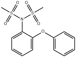 N-(甲基磺酰基)-N-(2-苯氧基苯基)甲烷磺酰胺,905858-63-1,结构式