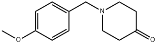 1-[(4-Methoxyphenyl)methyl]-4-piperidinone Structure