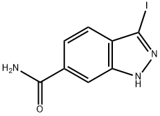 1H-Indazole-6-carboxaMide, 3-iodo- Structure