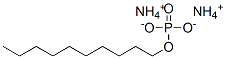 Phosphoric acid, decyl ester, ammonium salt Structure