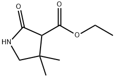 3-Pyrrolidinecarboxylic acid, 4,4-diMethyl-2-oxo-, ethyl ester Structure