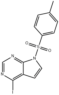 4-IODO-7-[(4-METHYLPHENYL)SULFONYL]-7H-PYRROLO[2,3-D]PYRIMIDINE Structure