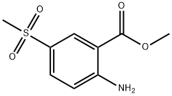 2-氨基-5-甲砜基苯甲酸甲酯 结构式