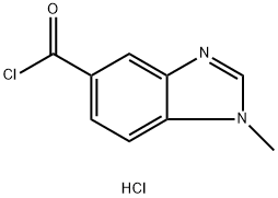 1-Methyl-1H-benzimidazole-5-carbonyl chloride hydrochloride,906352-57-6,结构式